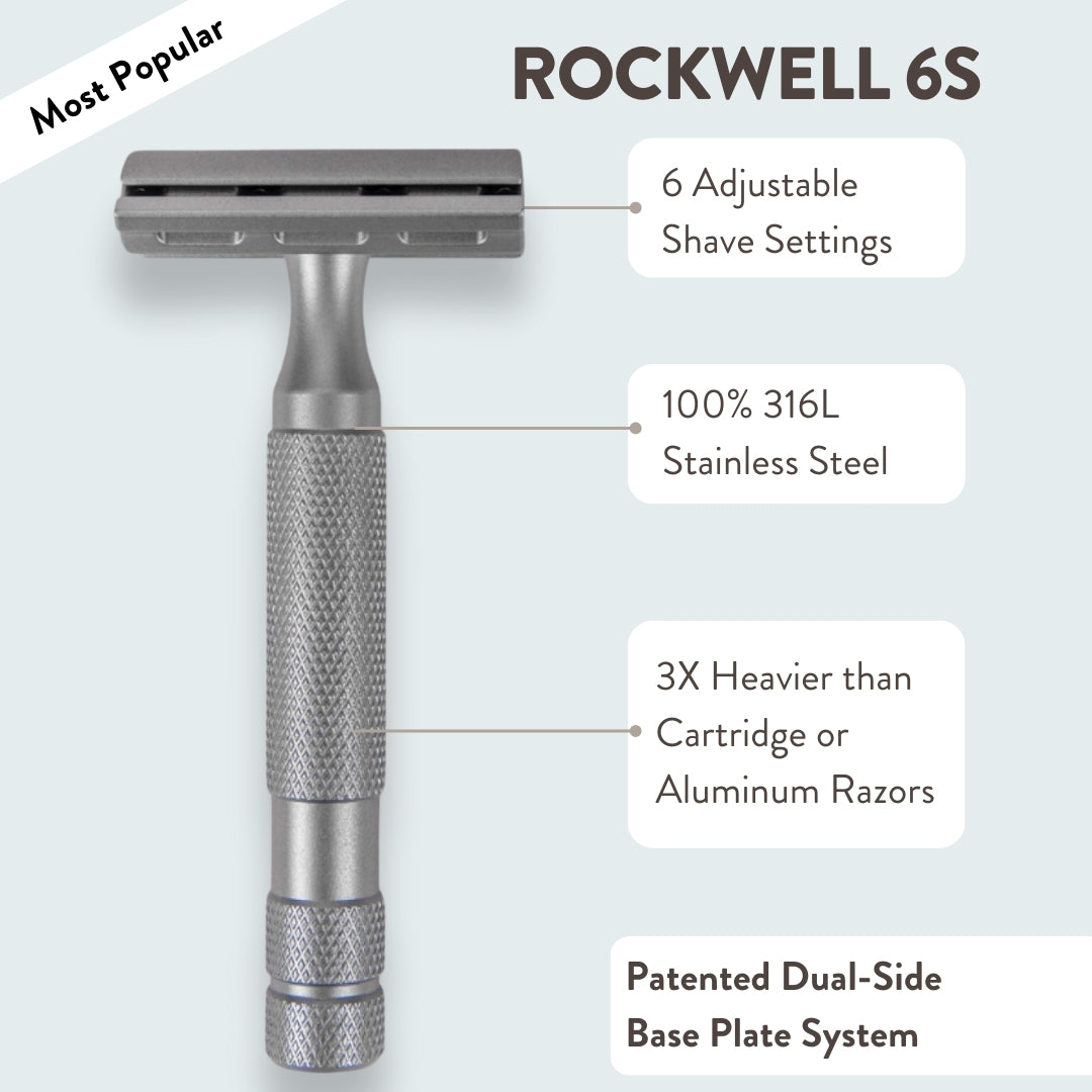 Rockwell 6S Matte Stainless Steel All-In-One Shave Kit - TEST