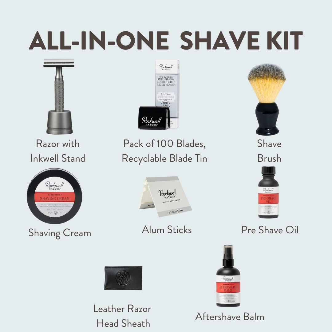 Rockwell 6S Matte Stainless Steel All-In-One Shave Kit - TEST