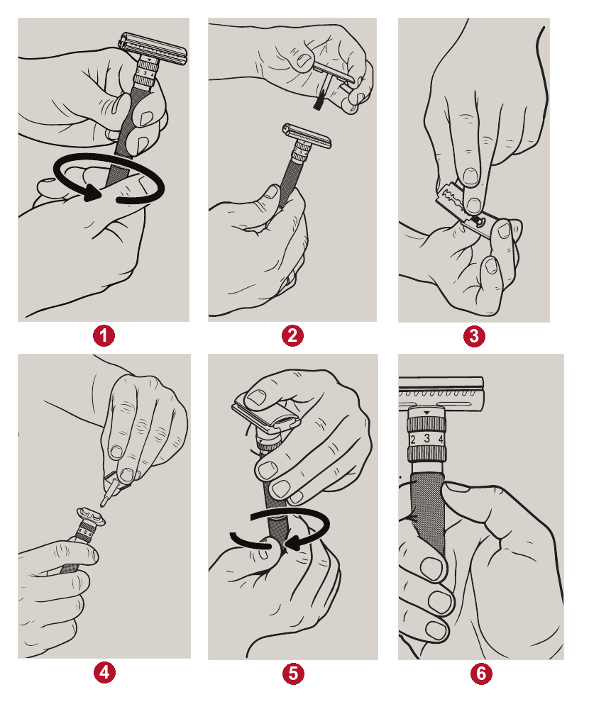 Loading a blade into SETPOINT, six steps