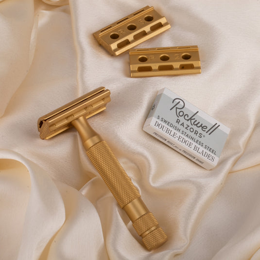 Solid Gold Razor Limited Edition 24-karat Gold-plated Rockwell 6S – Rockwell Razors