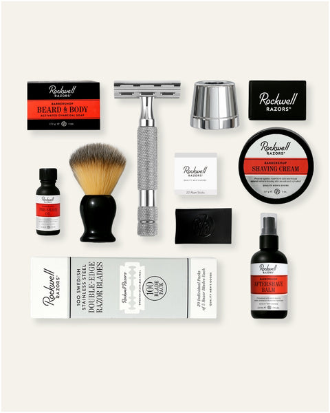 6C Double Edge Safety Razor | All-In-One Shave Kit | Rockwell Razors