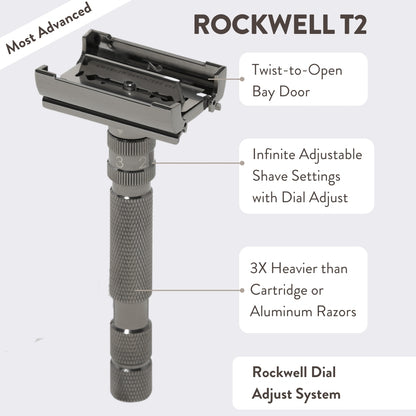 Rockwell T2 Dial Adjustable Chrome Razor