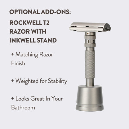 Rockwell T2 Dial Adjustable Stainless Steel Safety Razor