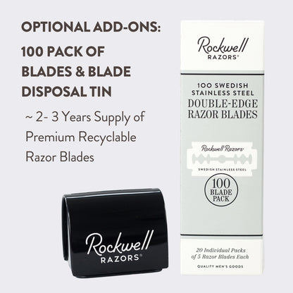 Rockwell T2 Dial Adjustable Chrome Series Safety Razor