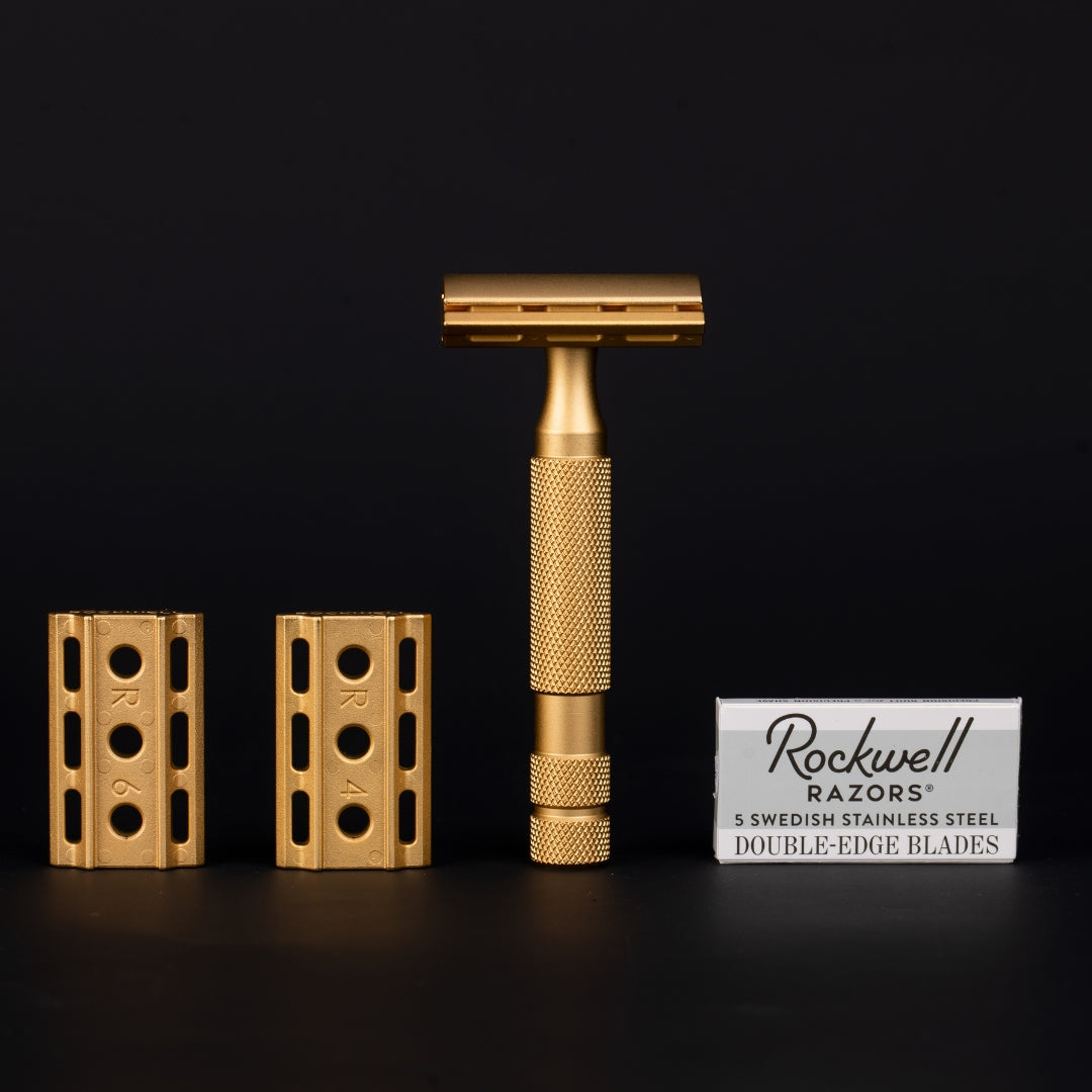 24KT Gold Plated Genuine shops Brass Razor