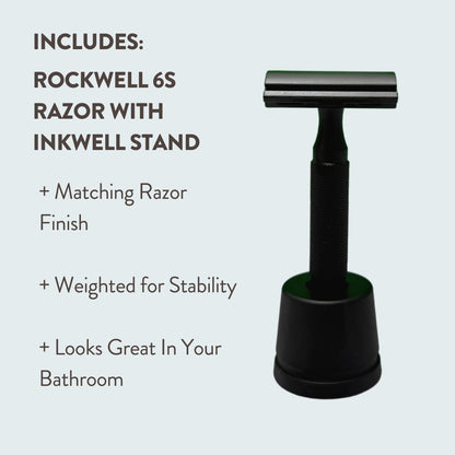 Rockwell 6S Black Stainless Steel All-In-One Shave Kit