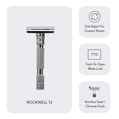 Rockwell T2 Dial Adjustable Safety Razor