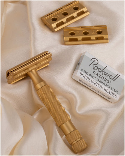 Rockwell 6S 24K Gold Stainless Steel Adjustable Razor