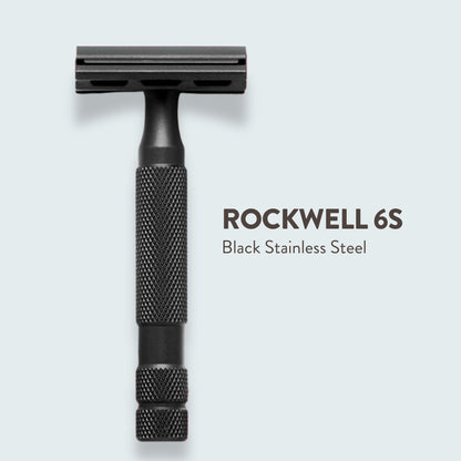 Rockwell 6S Black Stainless Steel Adjustable Razor