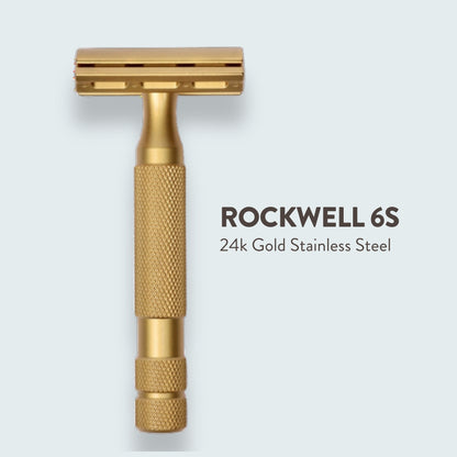 Rockwell 6S 24K Gold Stainless Steel Adjustable Razor