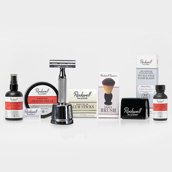 6C Double Edge Safety Razor | All-In-One Shave Kit | Rockwell Razors