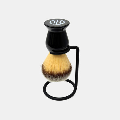 Rockwell Synthetic Shaving Brush with a Black Stand