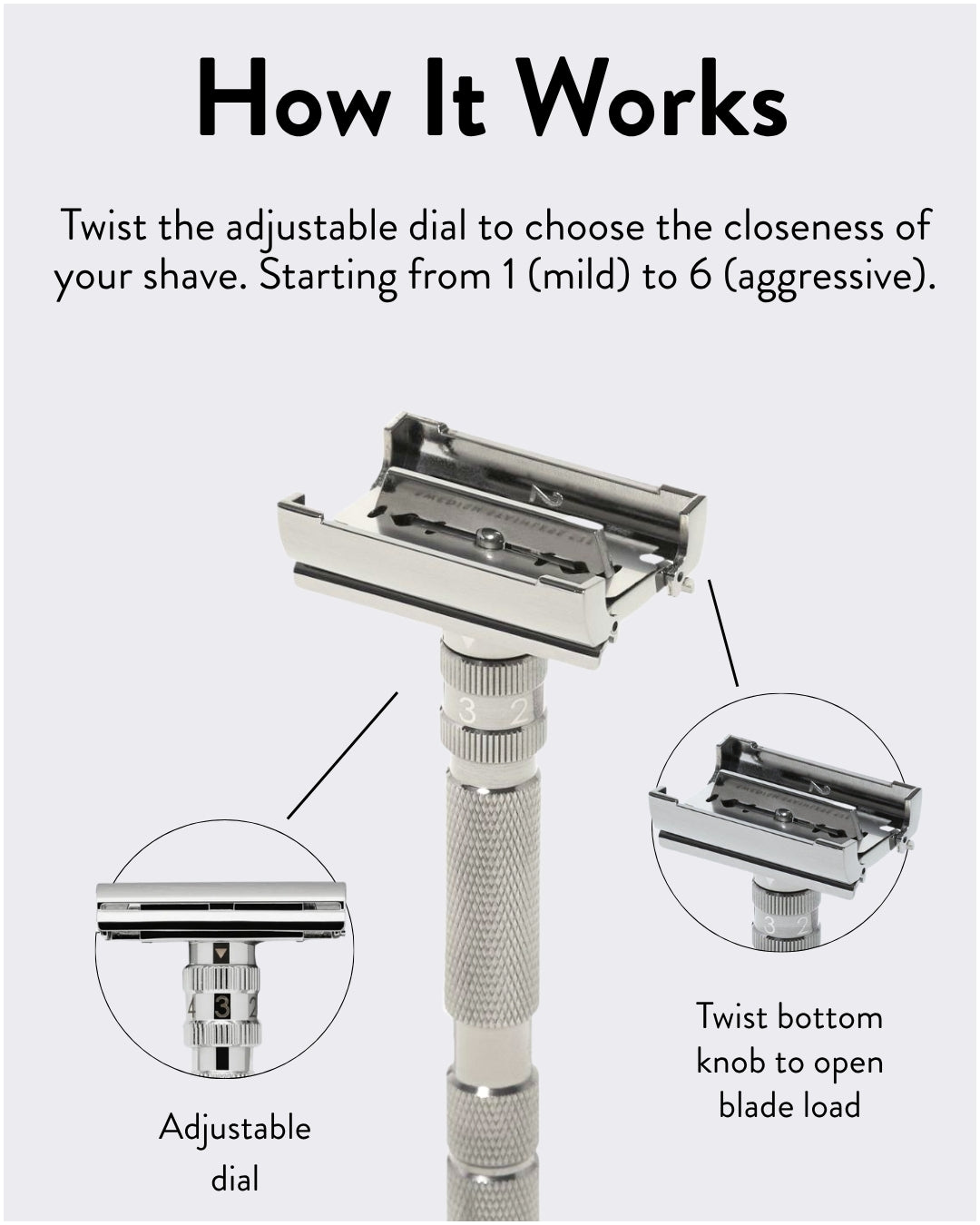 Rockwell T2 Adjustable Safety Razor | Rockwell Razors