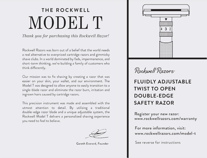 Rockwell T2 Dial Adjustable Chrome Razor