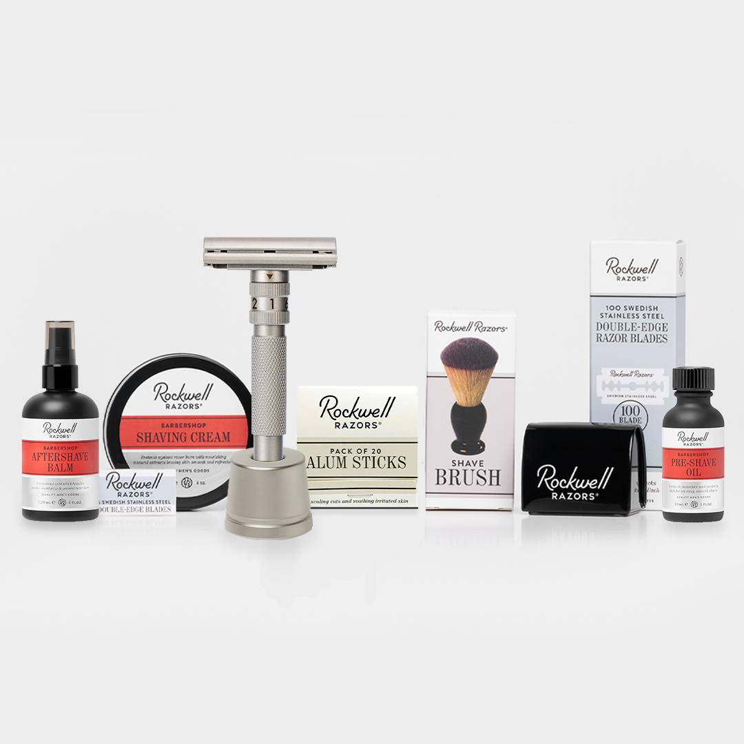 T2 Stainless Steel Razor | All-In-One Shave Kit | Rockwell Razors